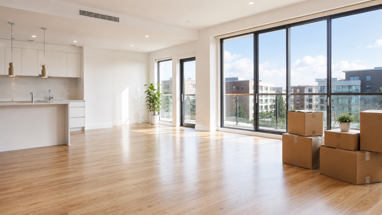 Appartement vide prêt pour l'état des lieux à Genève